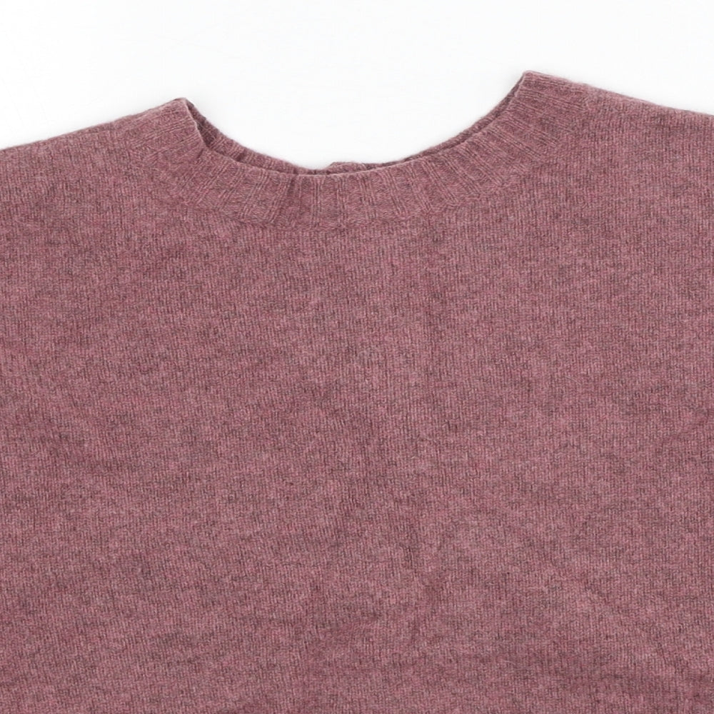 Whistles Womens Pink Round Neck Wool Pullover Jumper Size XS