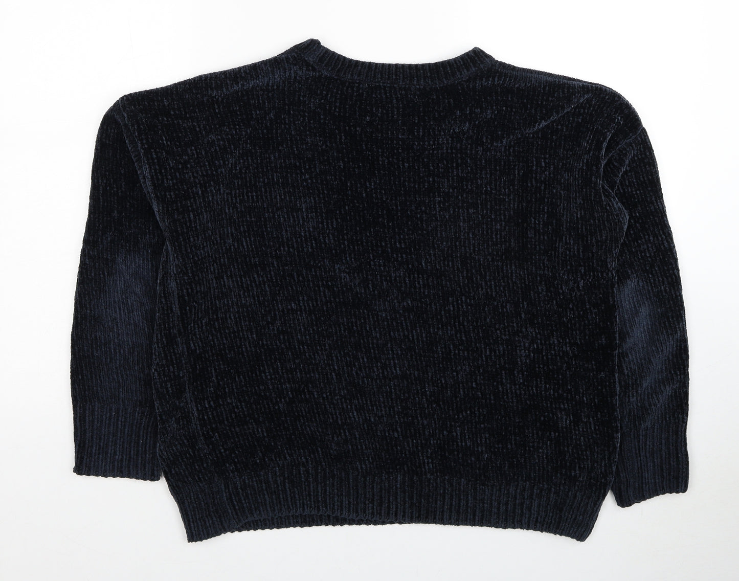 Primark Womens Blue Boat Neck Polyester Pullover Jumper Size 6 - Size 6/8