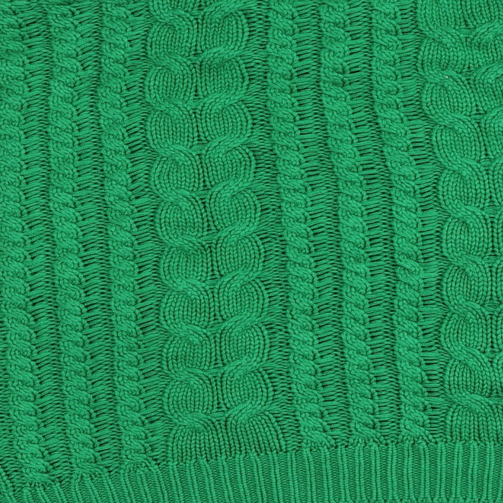 In the Style Womens Green Roll Neck Acrylic Pullover Jumper Size 22