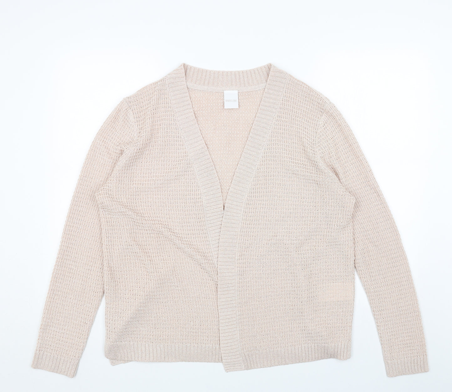 Madeline Womens Pink V-Neck Viscose Shrug Jumper One Size