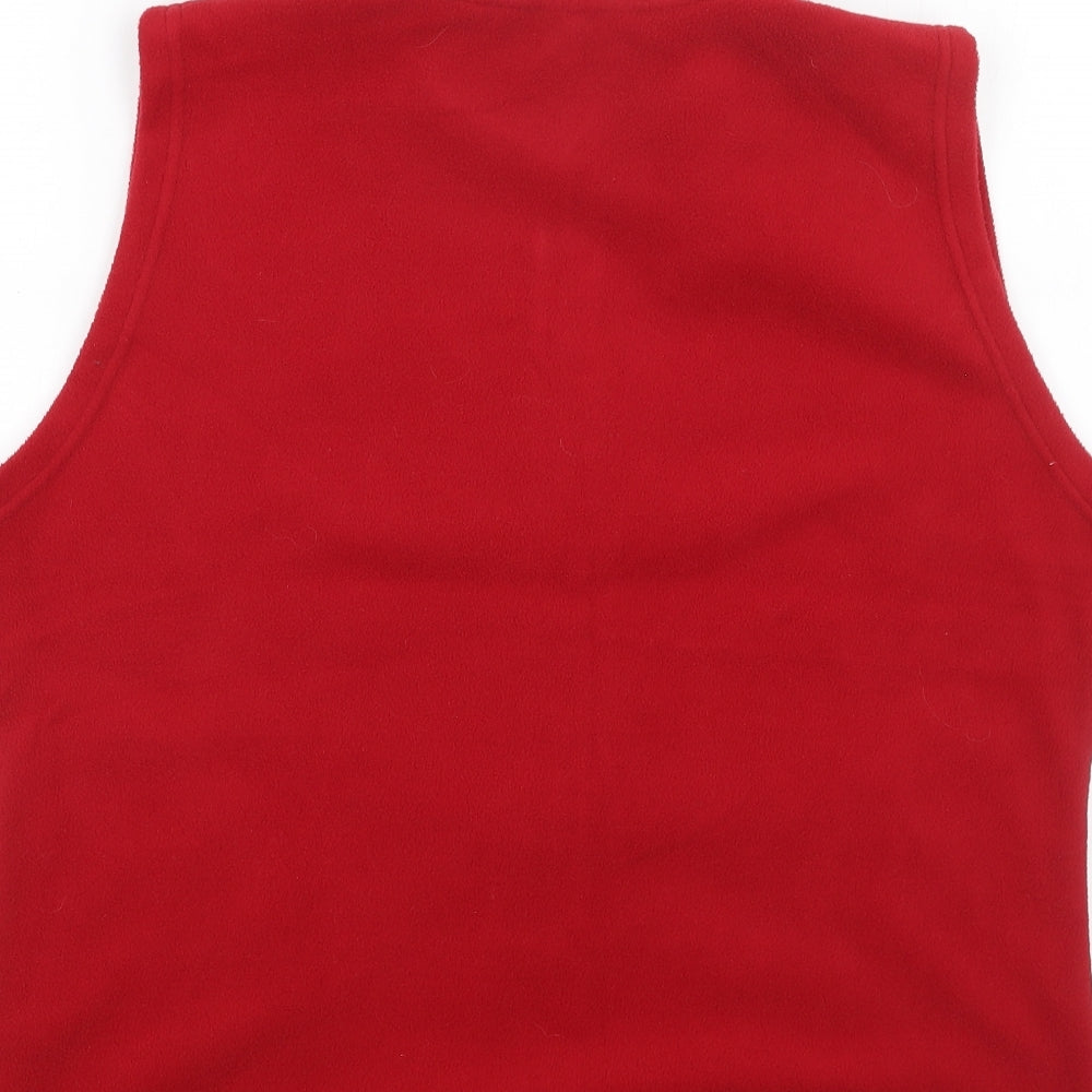 Isle Womens Red Jacket Size L Zip