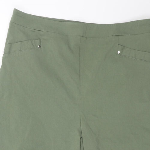 Klass Womens Green Viscose Skimmer Shorts Size 16 L9 in Regular Pull On