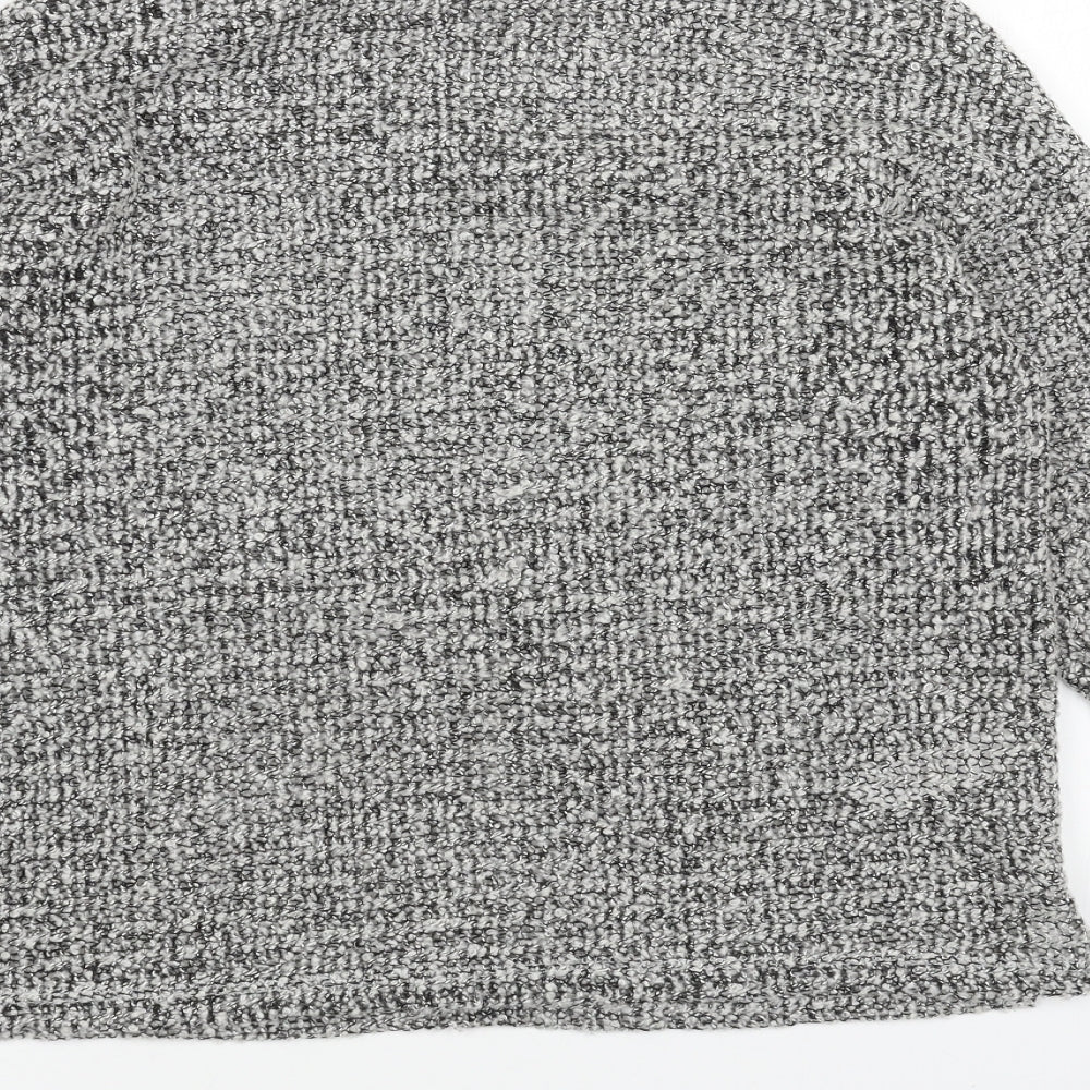 Topshop Womens Grey Roll Neck Acrylic Pullover Jumper Size 8