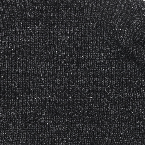 Marks and Spencer Womens Black Round Neck Acrylic Cardigan Jumper Size XL