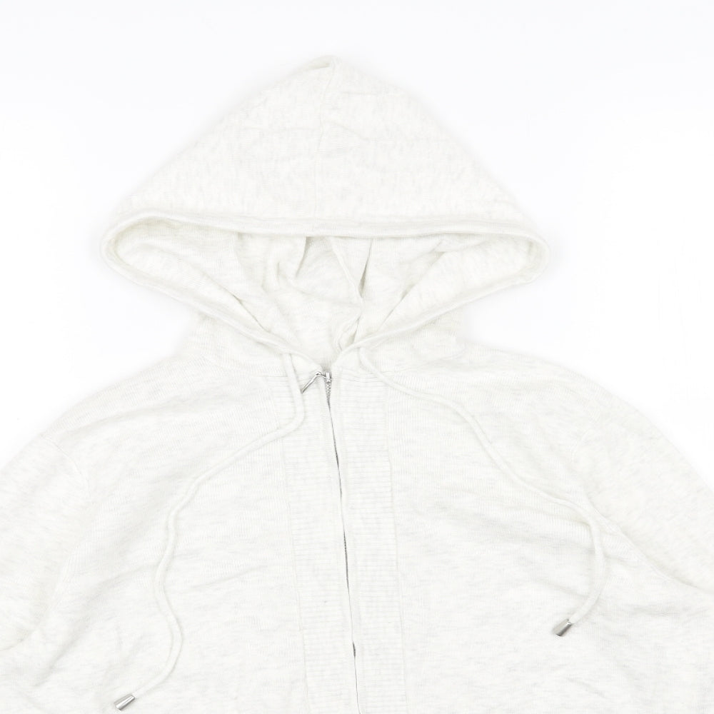 Marks and Spencer Womens Multicoloured Cotton Full Zip Hoodie Size M Zip