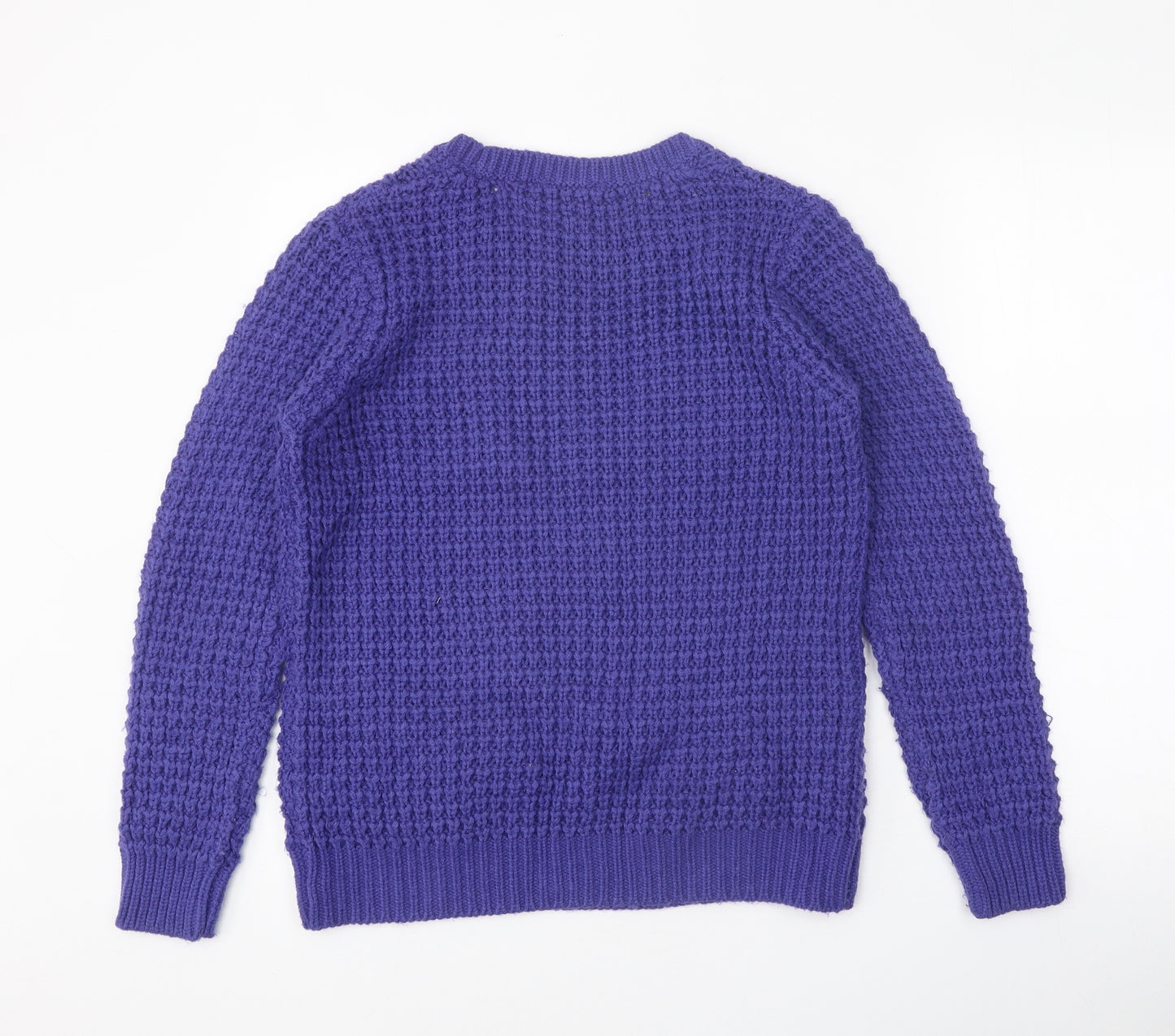 BHS Womens Purple Roll Neck Acrylic Pullover Jumper Size 12