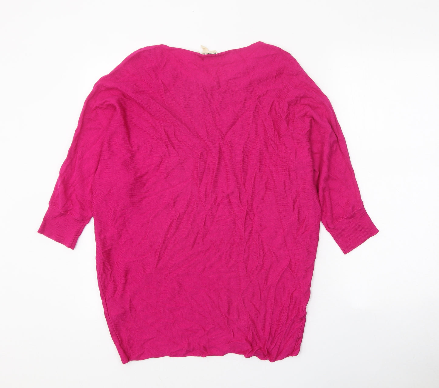 Phase Eight Womens Pink Roll Neck Viscose Pullover Jumper Size S