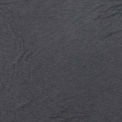 H&M Womens Grey Boat Neck Acrylic Pullover Jumper Size S