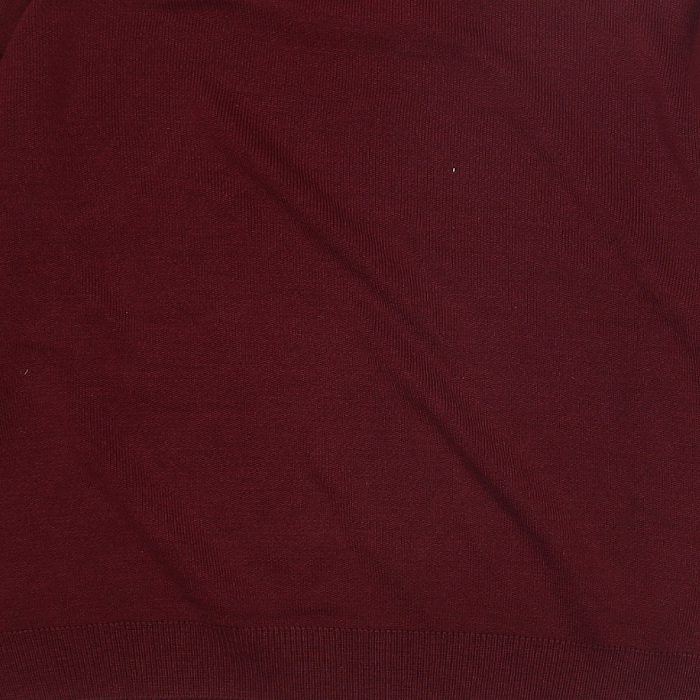 Berkertex Mens Red Round Neck Acrylic Pullover Jumper Size M