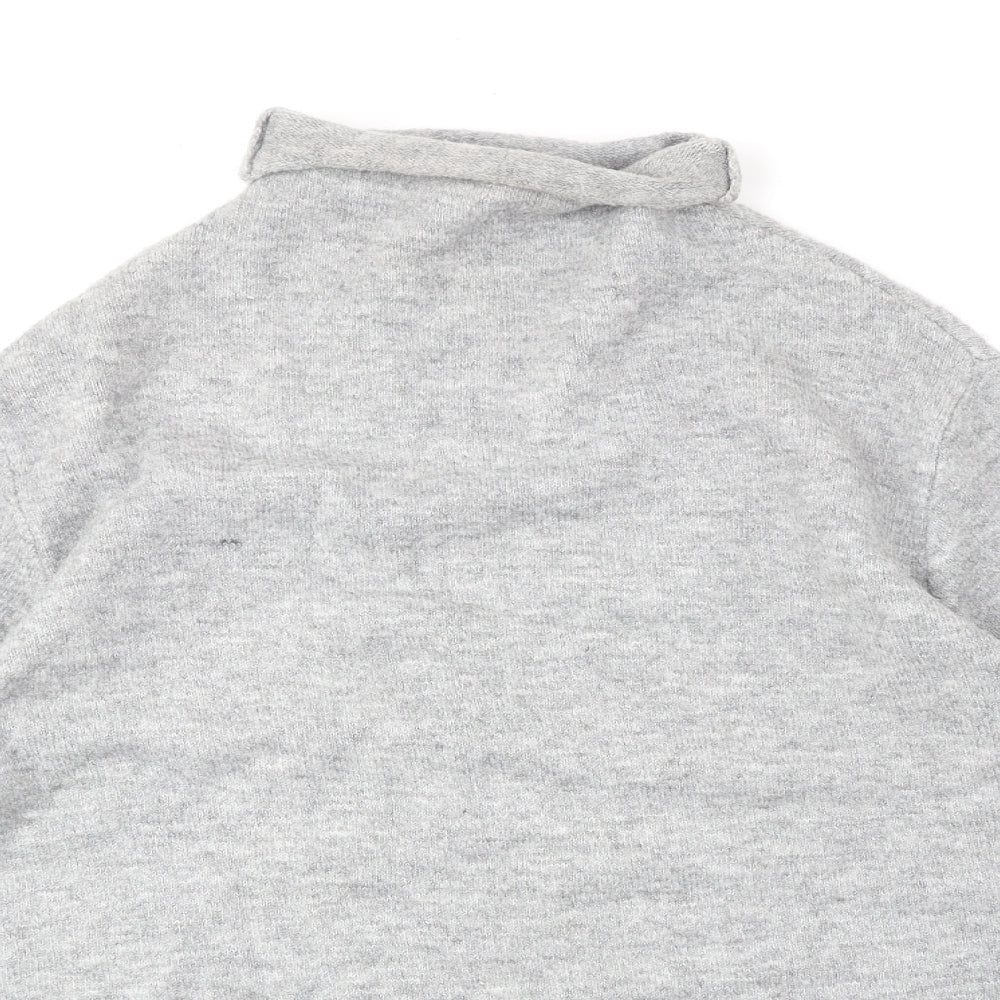 Zara Womens Grey Roll Neck Acrylic Pullover Jumper Size M
