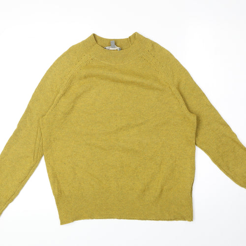 Oasis Womens Green Round Neck Polyester Pullover Jumper Size XS