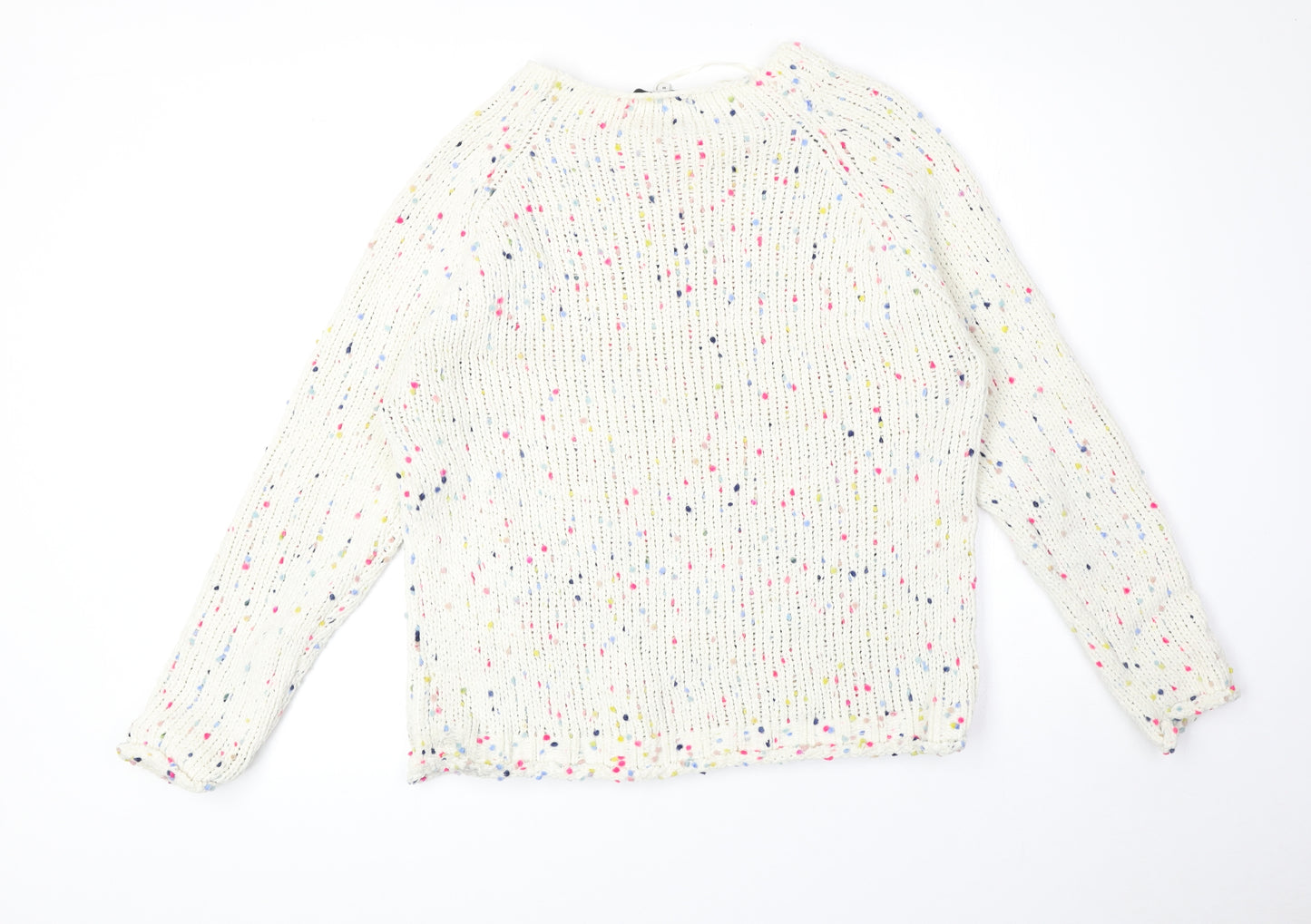 NEXT Womens Multicoloured Round Neck Polyester Pullover Jumper Size M