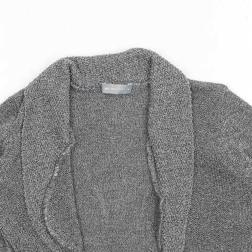Marks and Spencer Womens Grey V-Neck Acrylic Shrug Jumper Size S