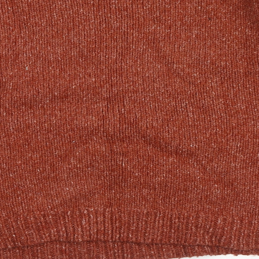 Gap Womens Brown Scoop Neck Cotton Pullover Jumper Size M