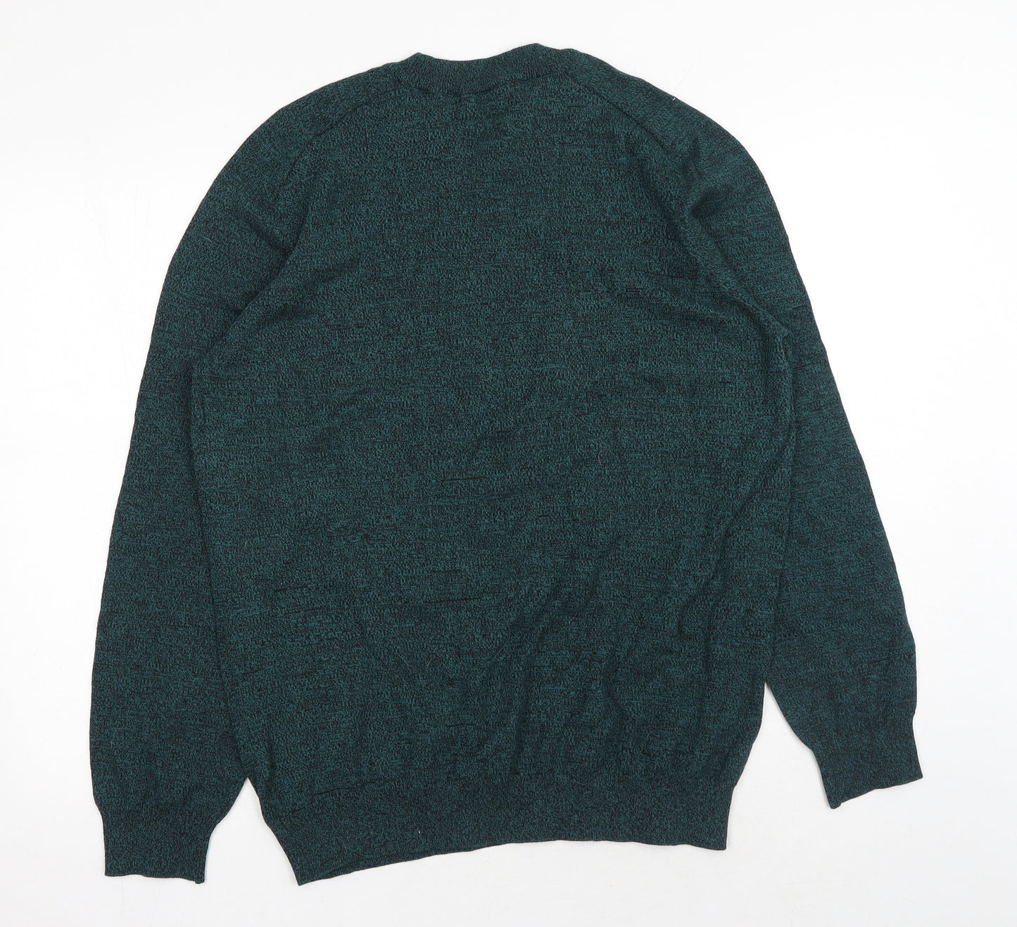 Primark Mens Green Round Neck Cotton Pullover Jumper Size XL
