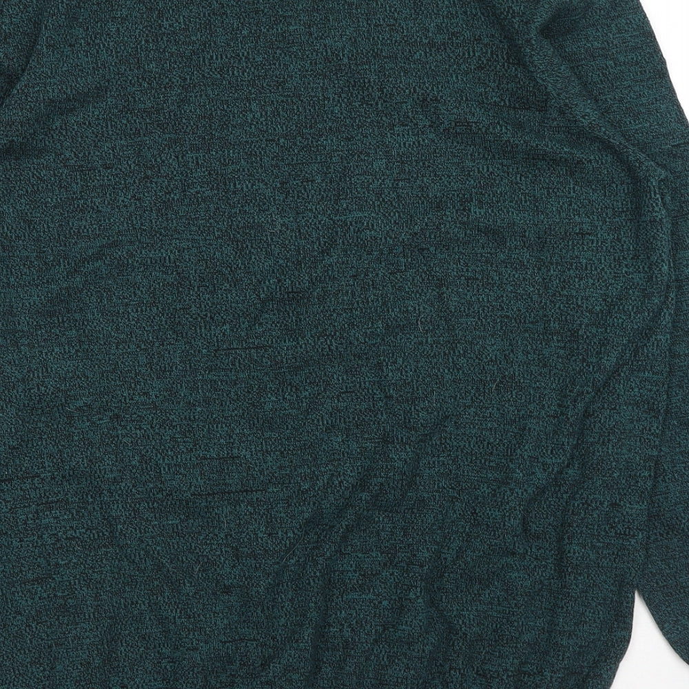 Primark Mens Green Round Neck Cotton Pullover Jumper Size XL