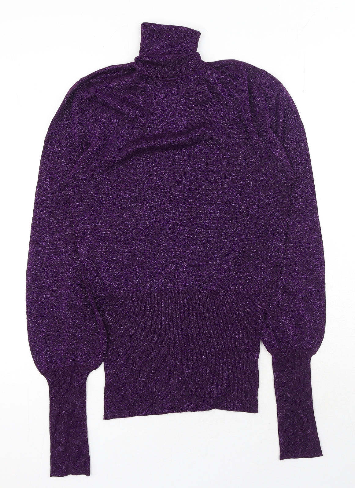 Atmosphere Womens Purple Roll Neck Viscose Pullover Jumper Size 16