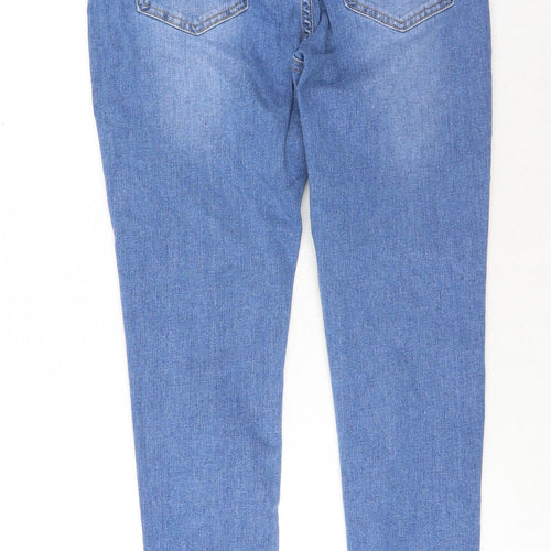 SheIn Womens Blue Cotton Skinny Jeans Size L Regular Button