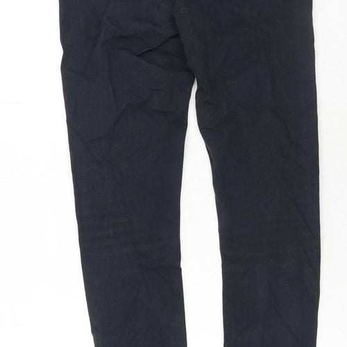 Topshop Womens Black Cotton Skinny Jeans Size 28 in Regular Button
