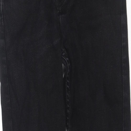Levi's Mens Black Cotton Straight Jeans Size 28 in L32 in Regular Button