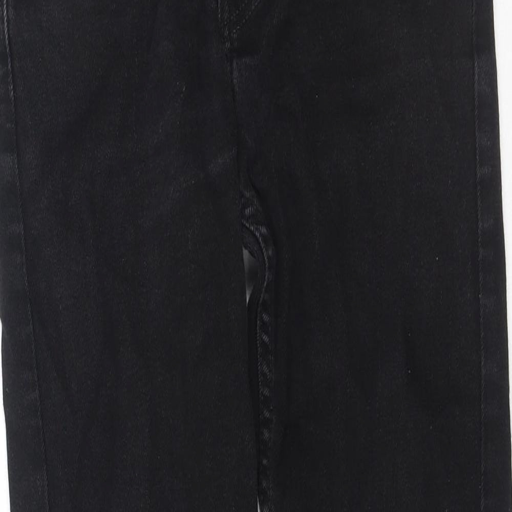 Levi's Mens Black Cotton Straight Jeans Size 28 in L32 in Regular Button