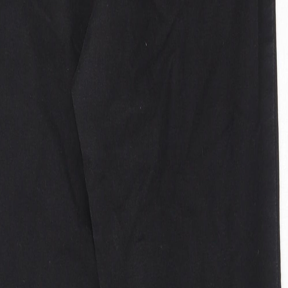 F&F Womens Black Cotton Skinny Jeans Size 12 Regular Button
