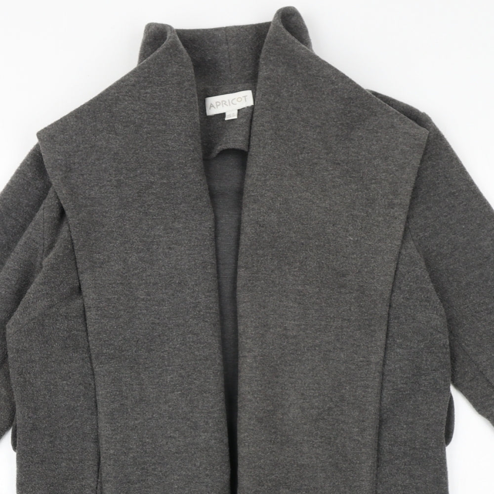 Apricot Womens Grey Overcoat Coat Size 8