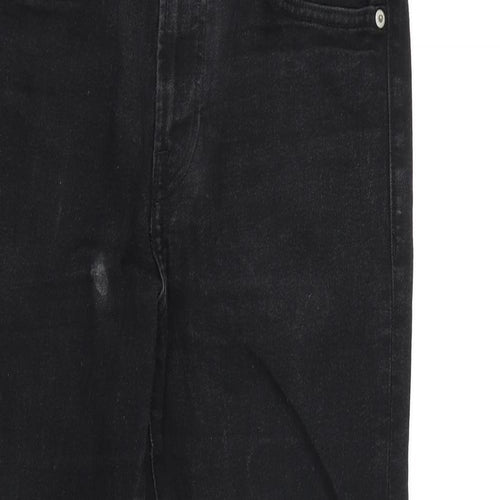 Denim & Co. Womens Black Cotton Skinny Jeans Size 33 in L30 in Regular Zip