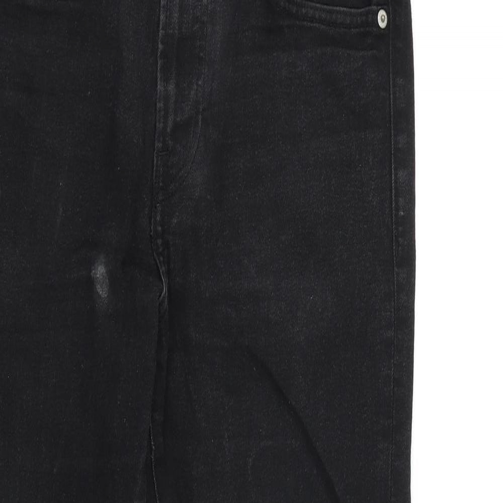 Denim & Co. Womens Black Cotton Skinny Jeans Size 33 in L30 in Regular Zip