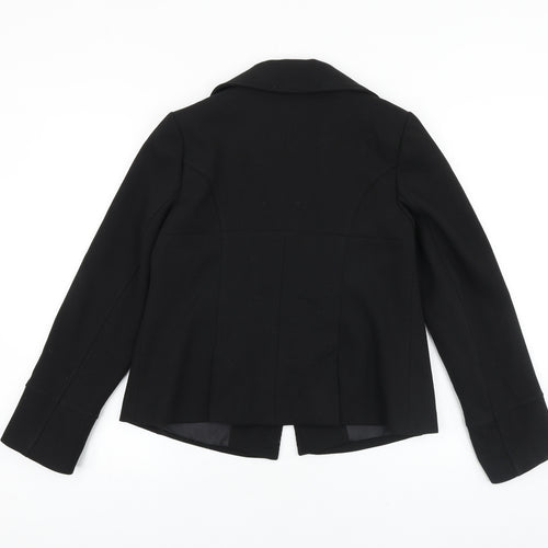 Evie Collection Womens Black Jacket Blazer Size 10 Button