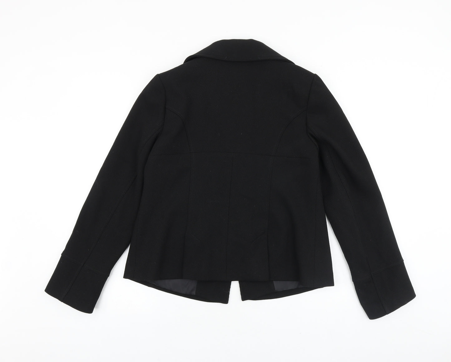Evie Collection Womens Black Jacket Blazer Size 10 Button