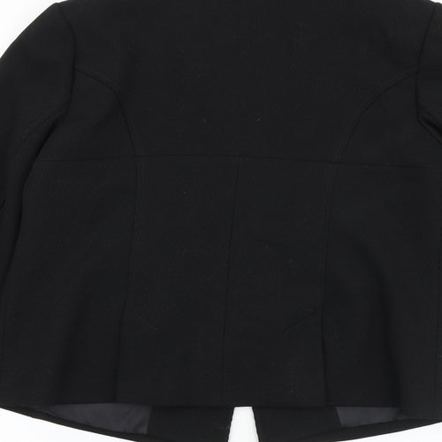 Evie Collection Womens Black Jacket Blazer Size 10 Button