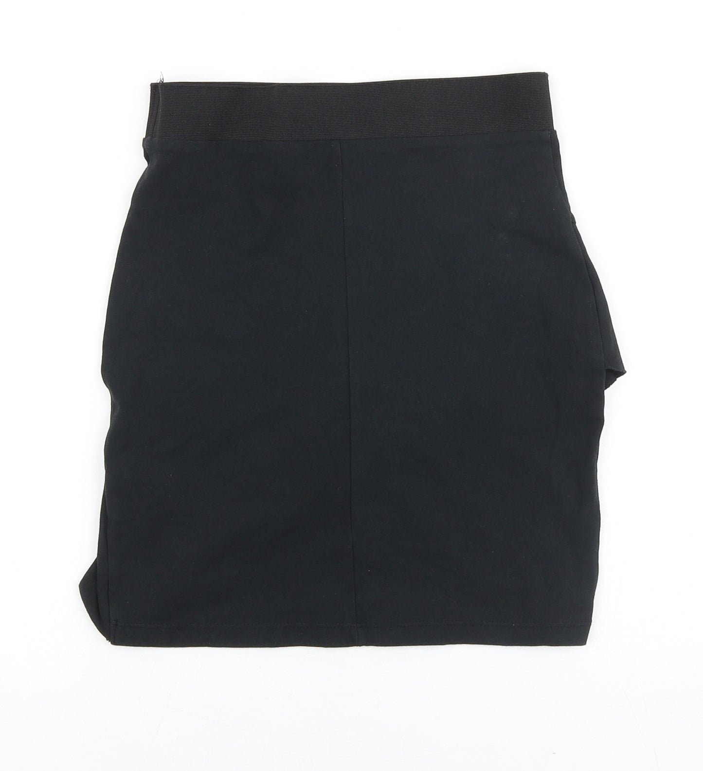 OVS Womens Black Cotton Straight & Pencil Skirt Size 24 in