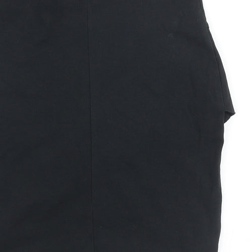 OVS Womens Black Cotton Straight & Pencil Skirt Size 24 in