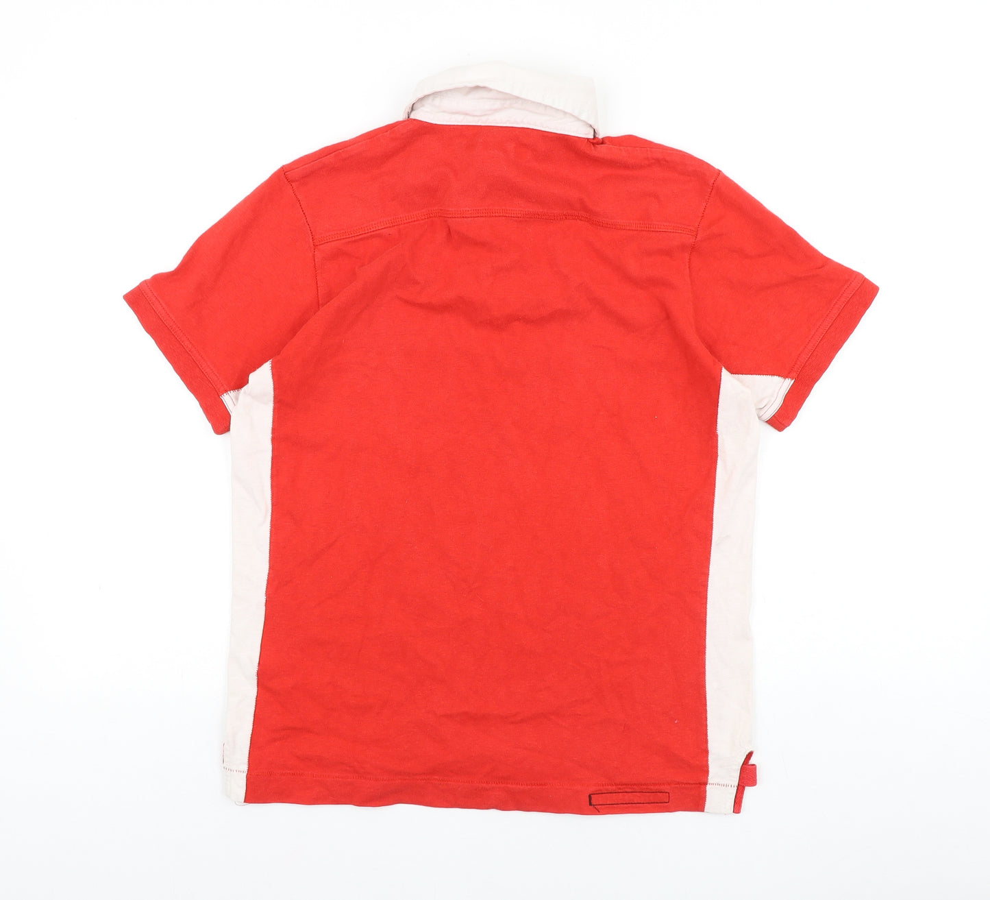 GANT Boys Red 100% Cotton Basic Polo Size 13-14 Years Collared Button