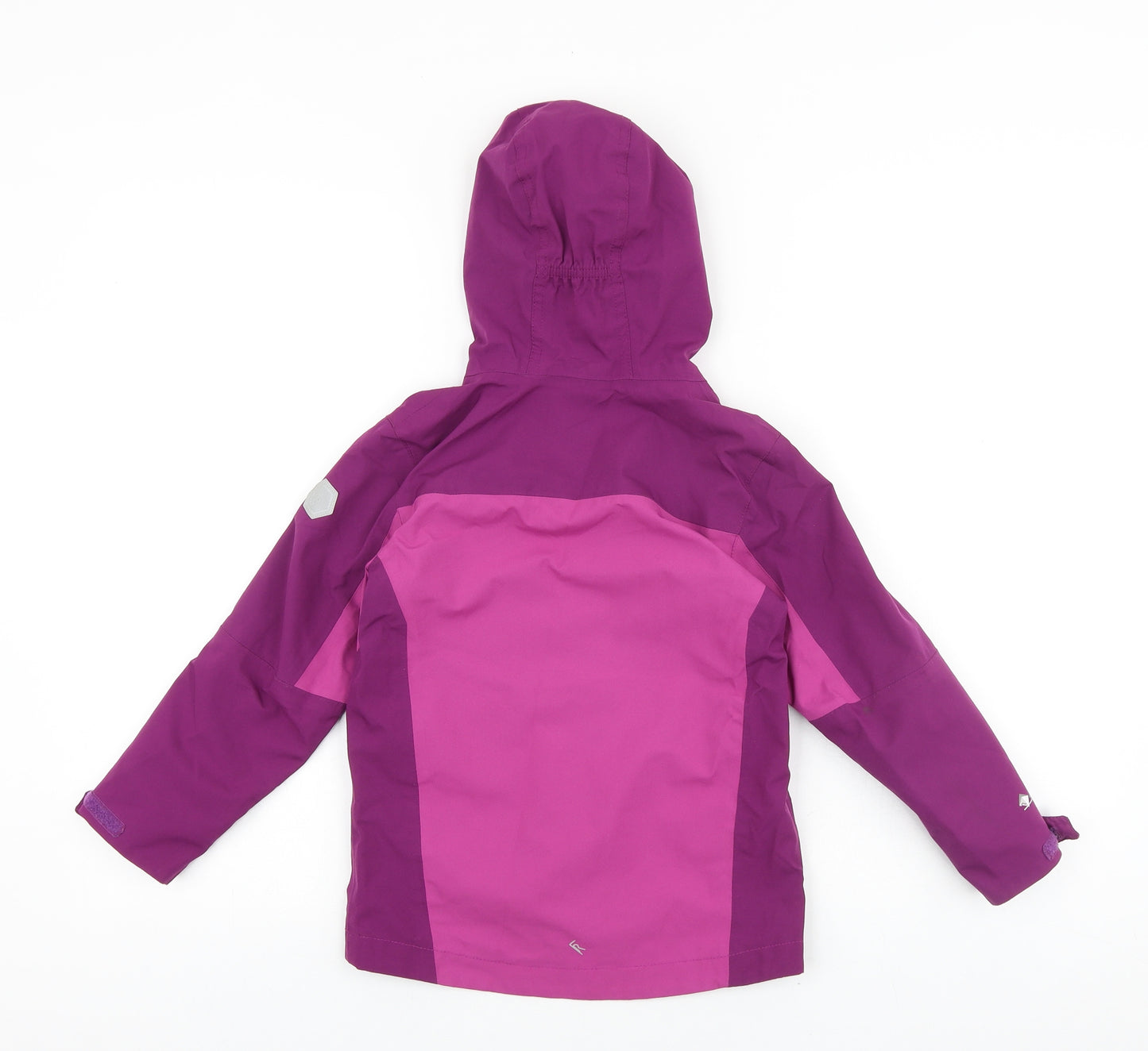 Regatta Girls Purple Windbreaker Jacket Size 5-6 Years Zip