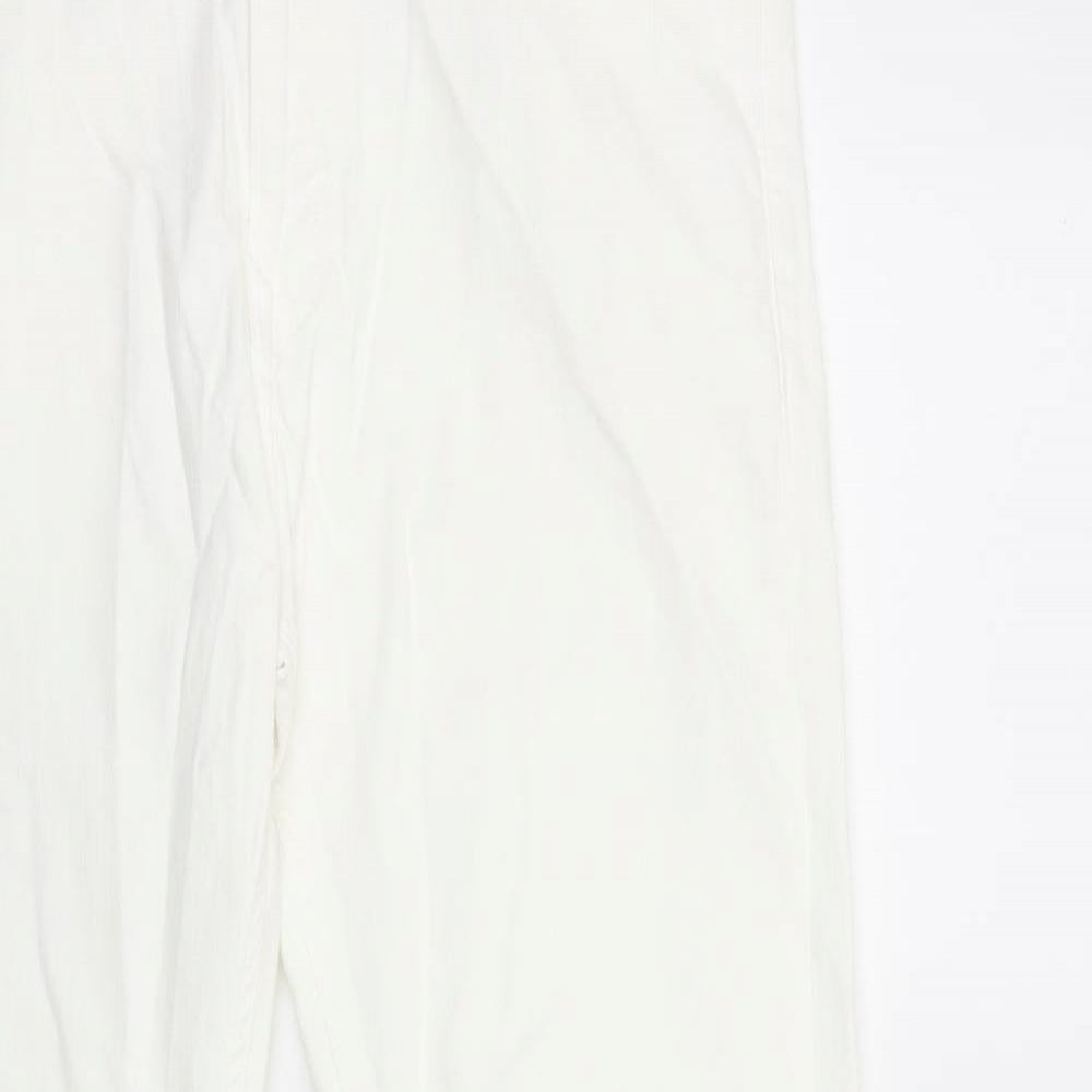 NEXT Mens White Cotton Skinny Jeans Size 36 in L32 in Regular Zip