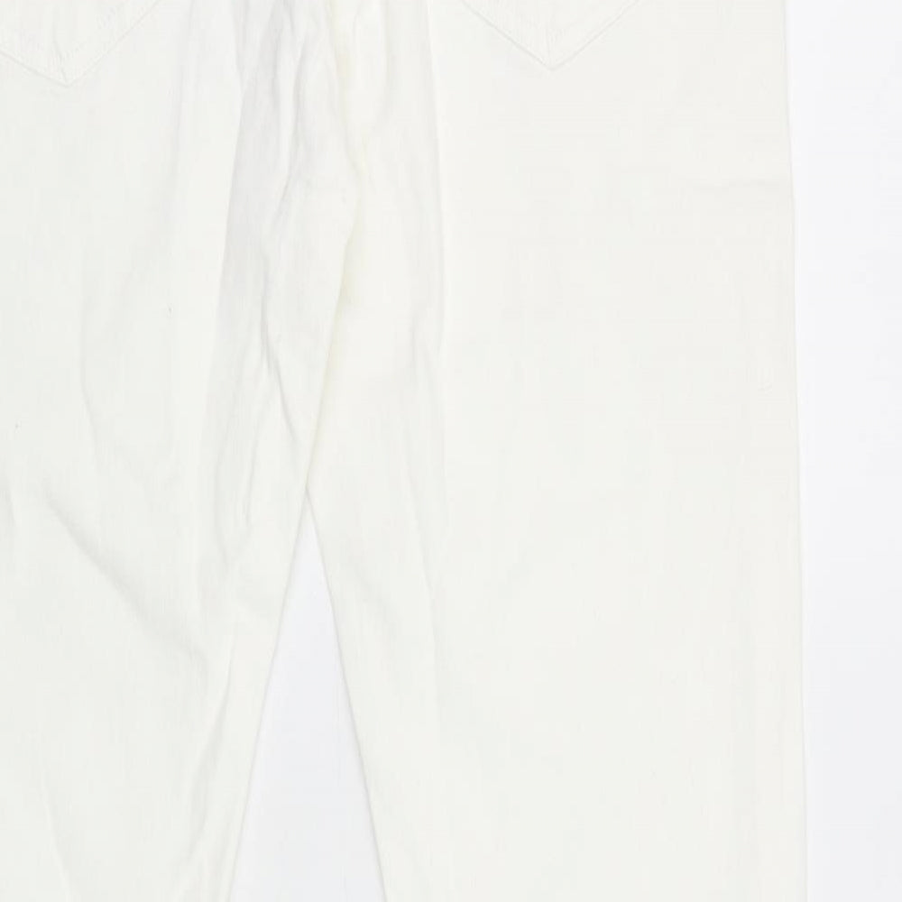 NEXT Mens White Cotton Skinny Jeans Size 36 in L32 in Regular Zip