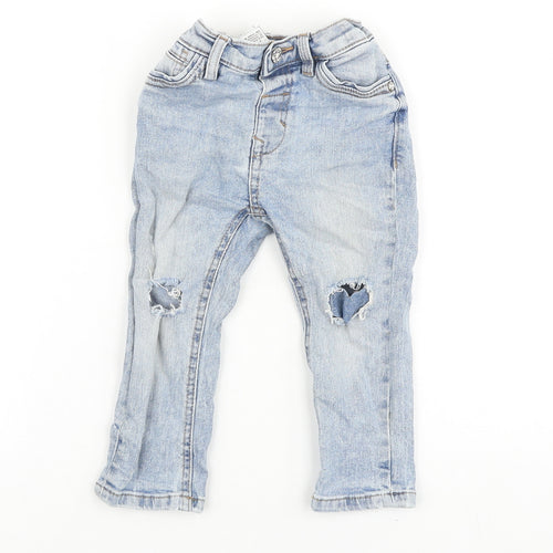 NEXT Grey 100% Merino Wool Jogger Jeans Size 12-18 Months Zip