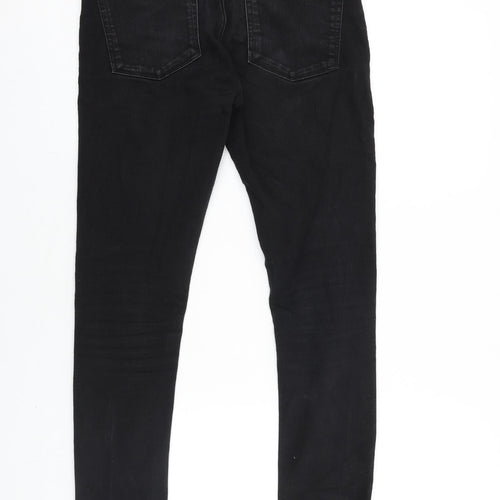 ASOS Womens Black Cotton Skinny Jeans Size 29 in L32 in Regular Zip