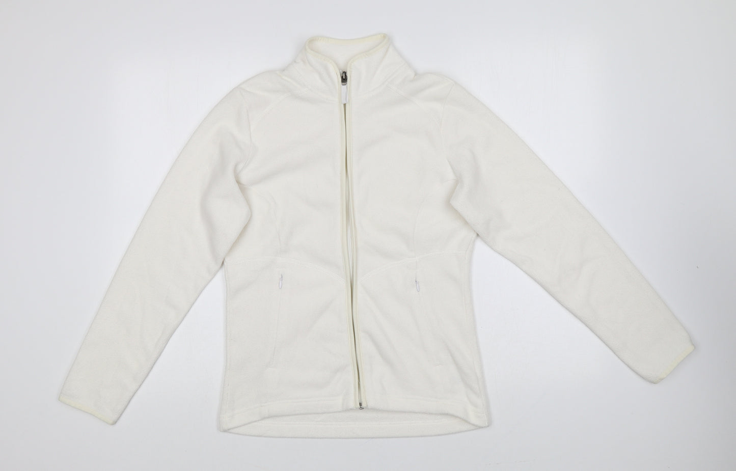 Marks and Spencer Womens Ivory Jacket Size 8 Zip