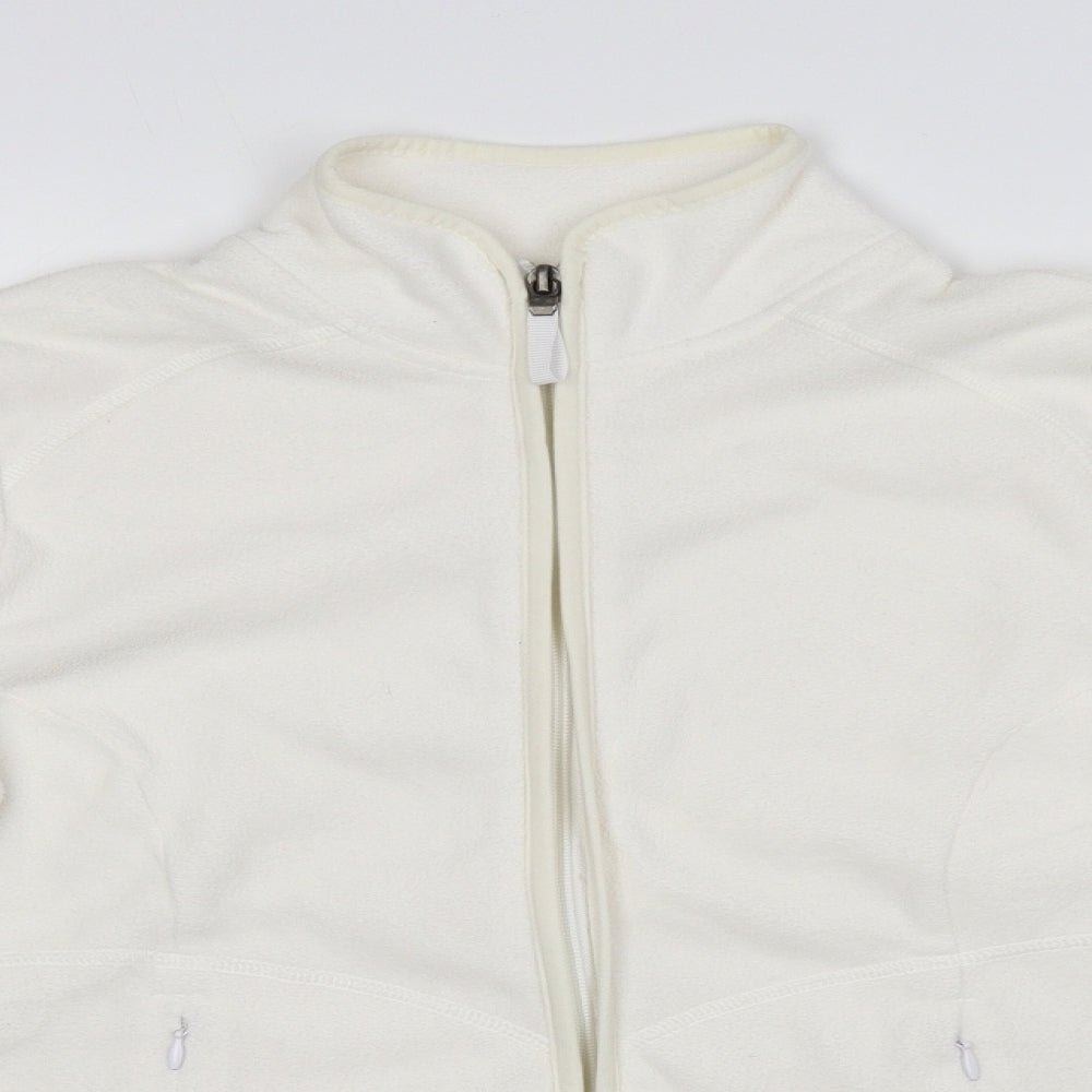 Marks and Spencer Womens Ivory Jacket Size 8 Zip
