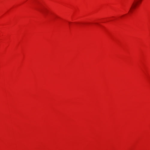 Marks and Spencer Mens Red Rain Coat Coat Size XL Zip