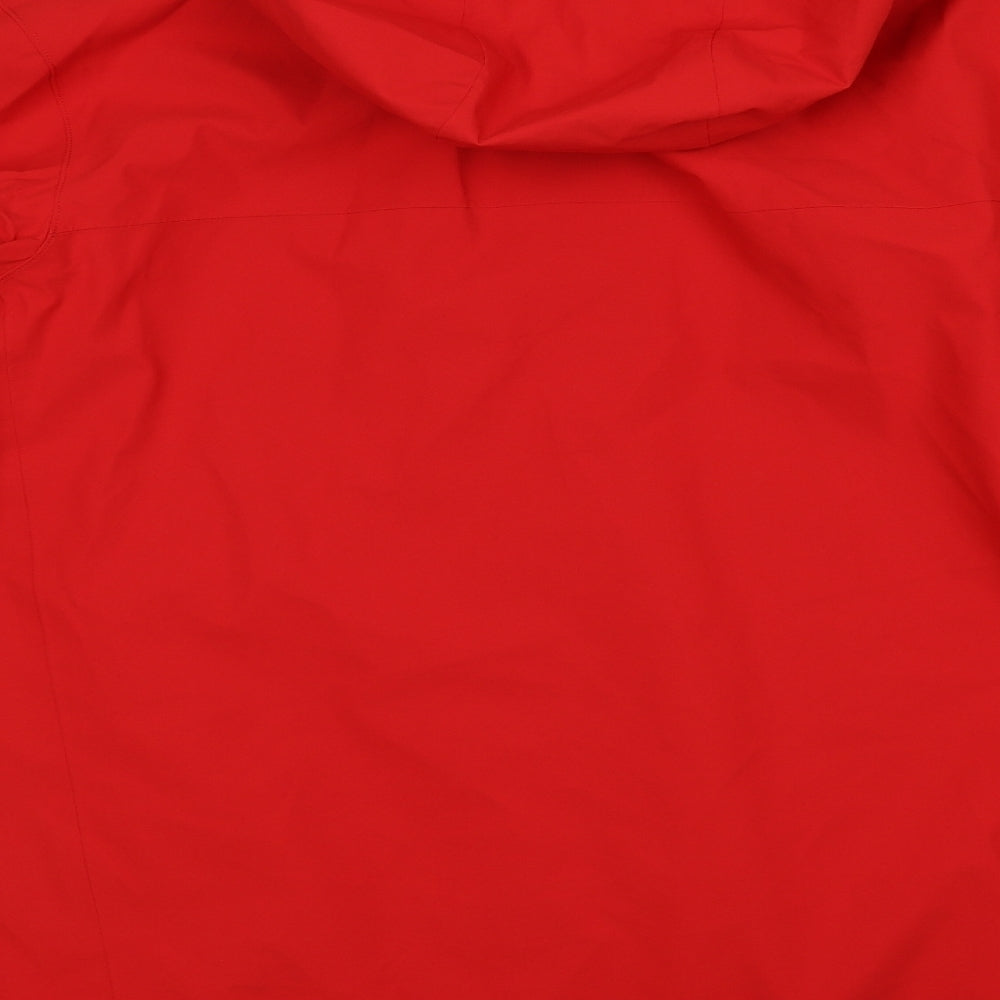 Marks and Spencer Mens Red Rain Coat Coat Size XL Zip