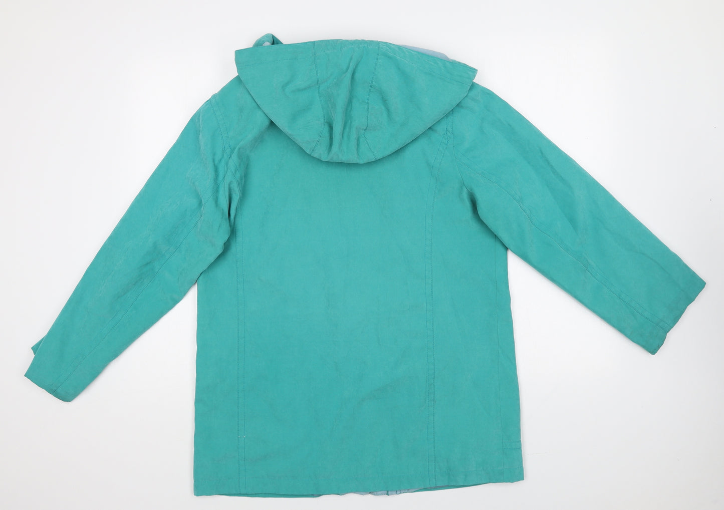 Isle Womens Green Jacket Size 12 Zip