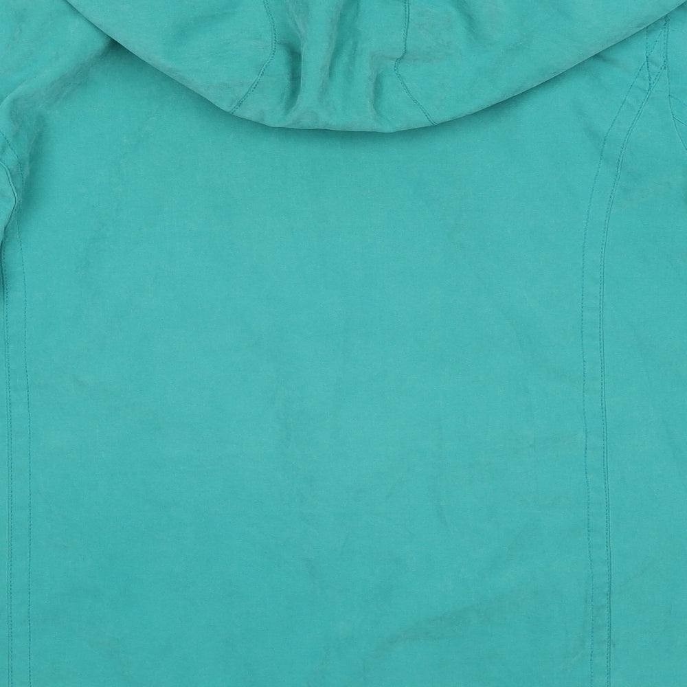 Isle Womens Green Jacket Size 12 Zip