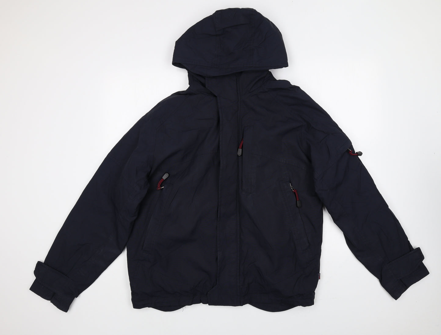 NEXT Mens Blue Rain Coat Coat Size M Zip