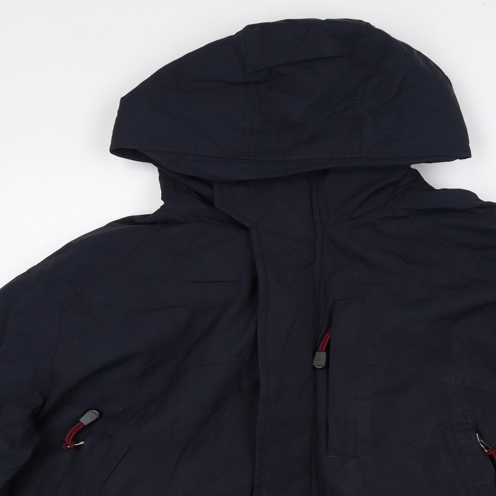 NEXT Mens Blue Rain Coat Coat Size M Zip