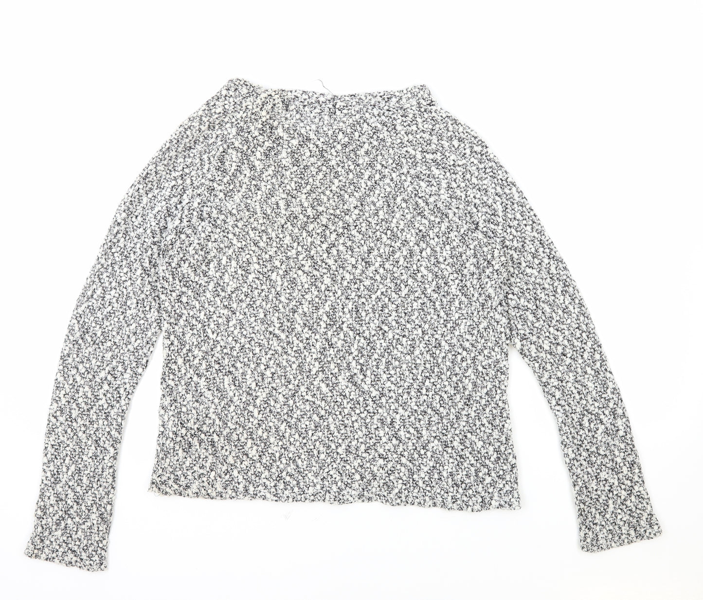 George Womens Grey Boat Neck Polyester Pullover Jumper Size 12