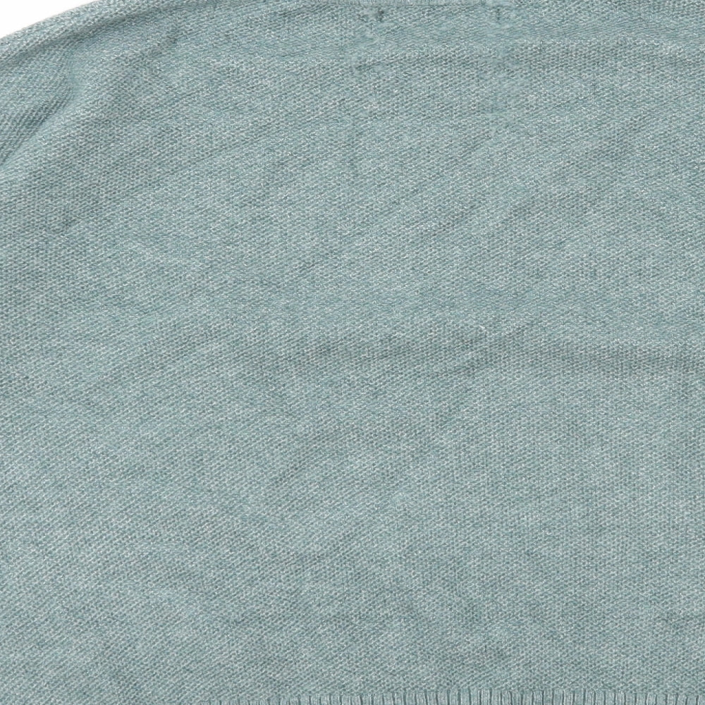 Marks and Spencer Womens Green Roll Neck Polyester Pullover Jumper Size S